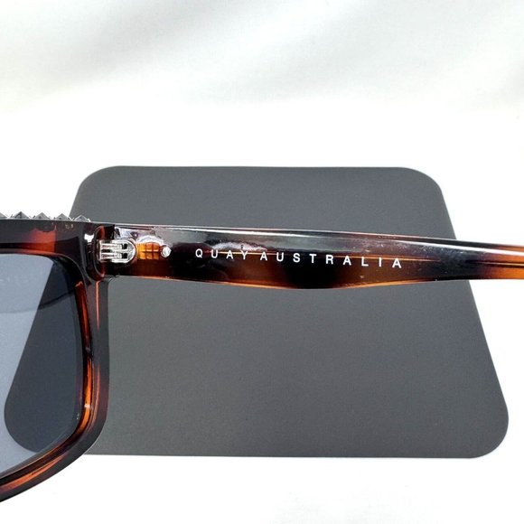 Quay Sunglasses Icy 126 Studded Tortoise Square Discontinued Model main image 8